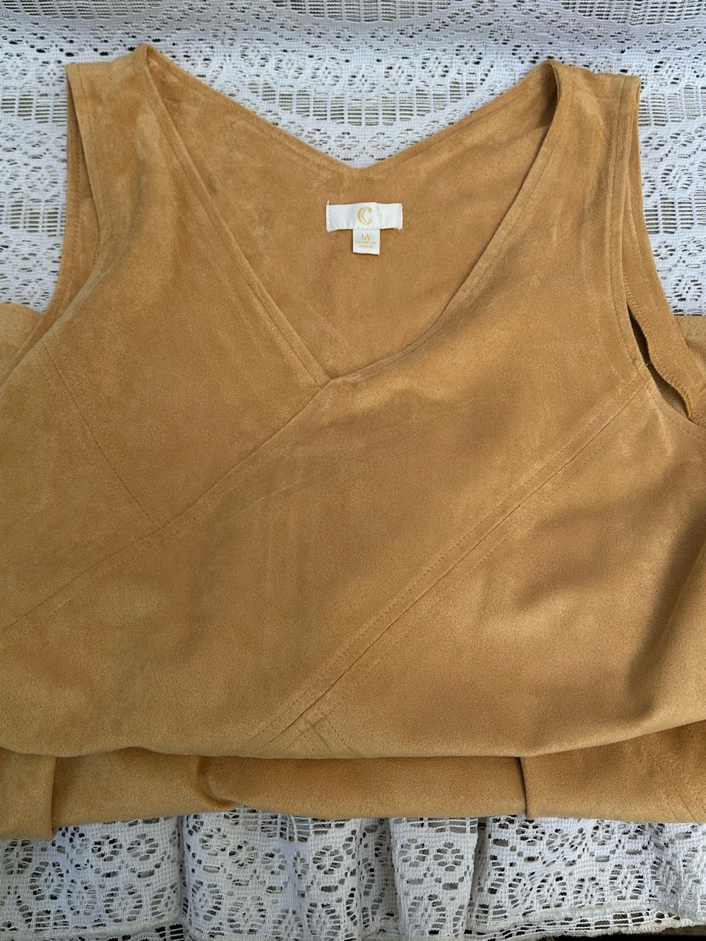 Gold “C” Brand Ultrasuede Spandex modified Dress - Picture 8 of 16